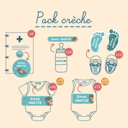 Pack Étiquettes Crèche 